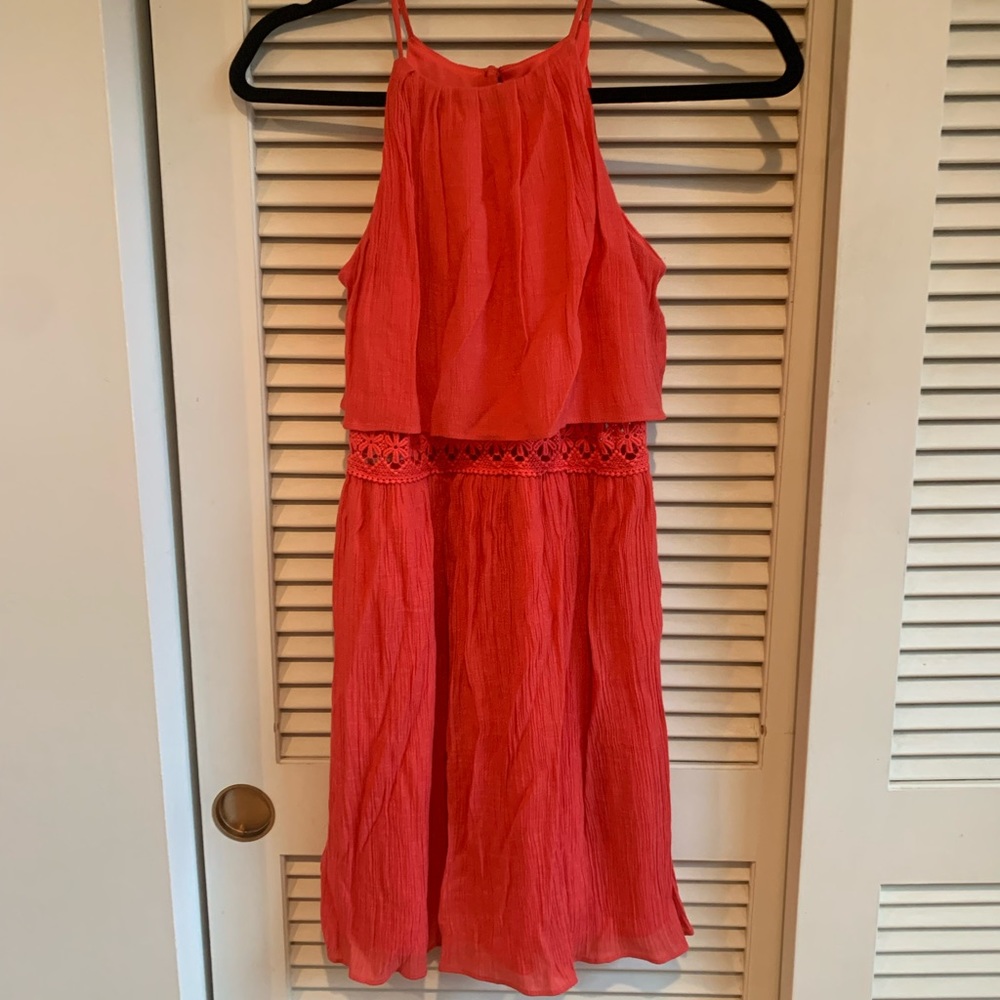Flowy Coral Dress